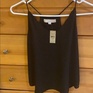NWT. LOFT BLACK CAMI XXSP